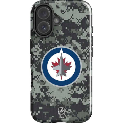 NHL Winnipeg Jets Camo iPhone 16 Plus Impact Case